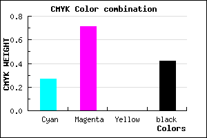 #6C2B93 color CMYK mixer