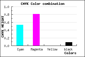 #6C2BE7 color CMYK mixer