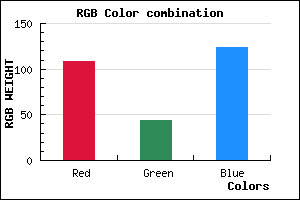 rgb background color #6C2C7C mixer