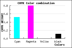 #6C2DE2 color CMYK mixer