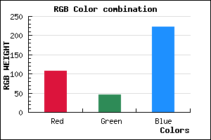 rgb background color #6C2EDE mixer