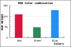 rgb background color #6C3080 mixer