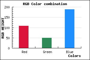 rgb background color #6C32BC mixer