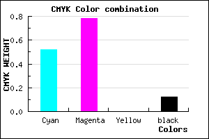 #6C32E1 color CMYK mixer