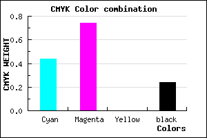 #6C33C1 color CMYK mixer