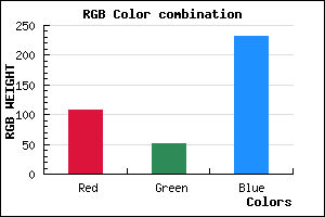 rgb background color #6C33E7 mixer