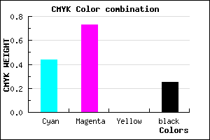 #6C34C0 color CMYK mixer
