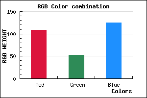 rgb background color #6C357D mixer