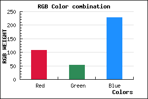 rgb background color #6C35E5 mixer