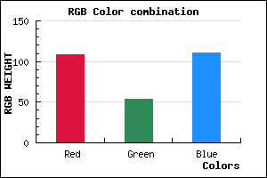 rgb background color #6C366F mixer
