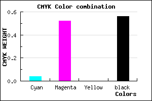 #6C3670 color CMYK mixer
