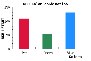 rgb background color #6C3682 mixer