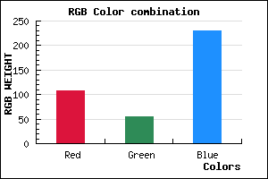 rgb background color #6C36E6 mixer