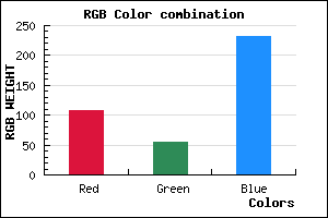 rgb background color #6C36E7 mixer