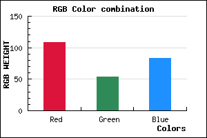 rgb background color #6C3653 mixer