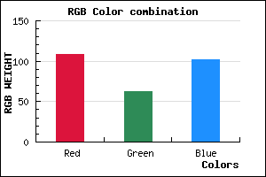rgb background color #6C3E66 mixer
