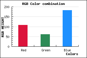 rgb background color #6C3EB6 mixer