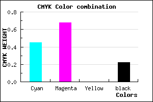 #6C40C6 color CMYK mixer