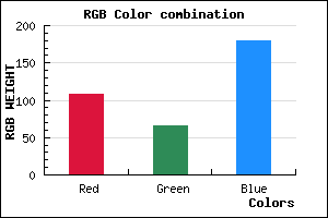 rgb background color #6C41B3 mixer