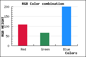 rgb background color #6C41C8 mixer