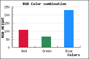 rgb background color #6C41E6 mixer