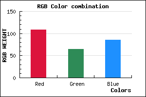 rgb background color #6C4155 mixer