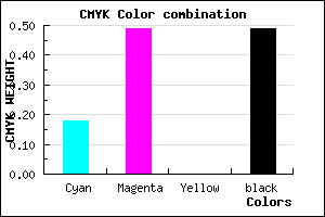 #6C4383 color CMYK mixer