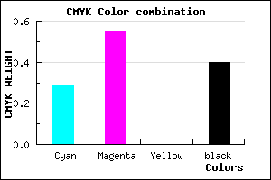 #6C4498 color CMYK mixer