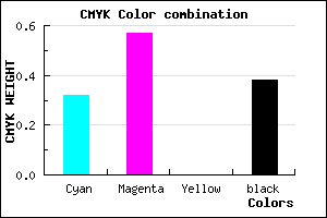 #6C449F color CMYK mixer
