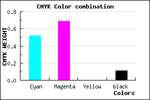 #6C45E2 color CMYK mixer