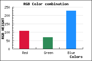 rgb background color #6C45E5 mixer