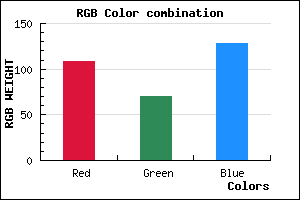rgb background color #6C4680 mixer