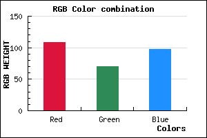rgb background color #6C4661 mixer
