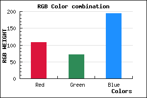 rgb background color #6C48C2 mixer
