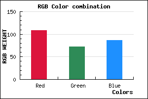 rgb background color #6C4856 mixer