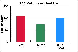 rgb background color #6C4863 mixer