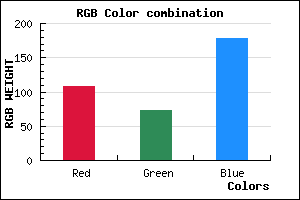 rgb background color #6C49B2 mixer