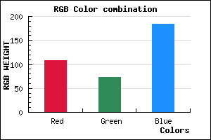 rgb background color #6C49B8 mixer