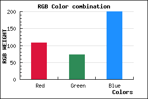 rgb background color #6C49C8 mixer