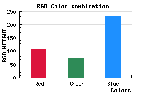 rgb background color #6C49E6 mixer