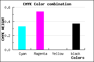 #6C4AA0 color CMYK mixer