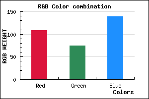 rgb background color #6C4B8B mixer
