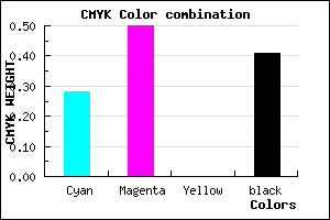 #6C4B97 color CMYK mixer