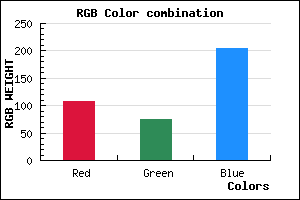 rgb background color #6C4BCD mixer