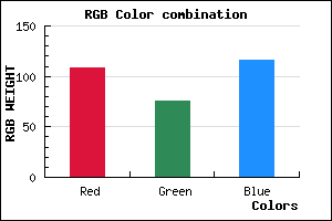 rgb background color #6C4C74 mixer