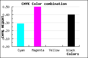 #6C4C98 color CMYK mixer