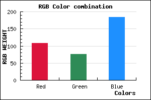 rgb background color #6C4CB8 mixer