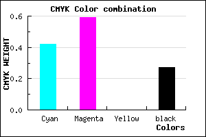 #6C4CBA color CMYK mixer