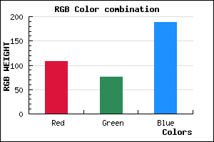rgb background color #6C4CBC mixer
