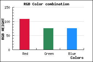 rgb background color #6C4C4C mixer